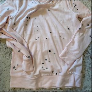 New! Chaser Sparkle Stardust Lounge Top Pink